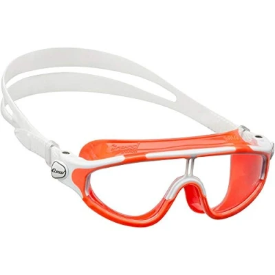 Imagen de Cressi Baloo Kid Goggles Gafas Unisex Niños de Natación, Piscina y Snorkel, Naranja/Naranja Blanco, 2/7 Años
