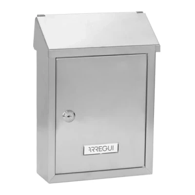 Imagen de ARREGUI Smart E5727 Buzón Exterior de Acero Inoxidable Tamaño S (Correo DIN A5) Pared Pequeño Correo con Boca Trasera Recogecartas Anticorrosivo Fácil Instalar INOX
