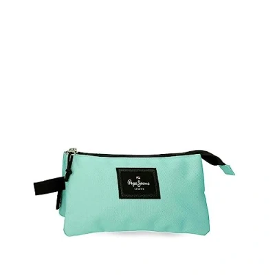 Imagen de Pepe Jeans Aris Estuche Triple Verde 22x12x5 cms Poliéster
