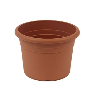 Imagen de Greemotion Macetero Fiona, redonda, de plástico, 70 cm diámetro en terracota