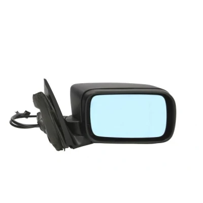 Imagen de espejo retrovisor Blic 5402 04 1139829 derecha imprimado eléctrico completo, abatible eléctricamente, térmico, tintado en azul, asférico