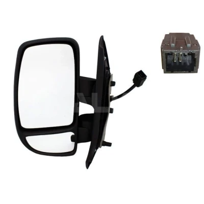Imagen de espejo retrovisor Alkar 9246905 derecha eléctrico calefactable, con gran angular, brazo corto de espejo, convexo para vehíc. volante a la i