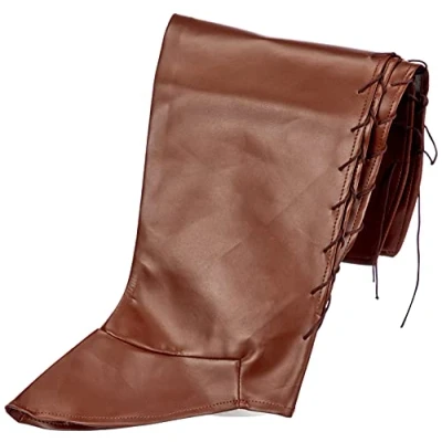 Imagen de Boland 81993 Cubrebotas Walker, marron, accesorio para disfraz de pirata, bucanero, mosquetero o medieval, disfraces carnaval
