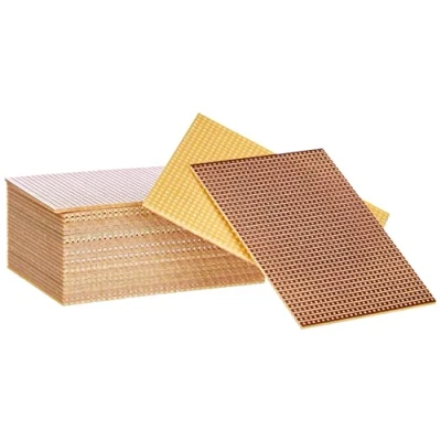 Imagen de Rademacher 710 2 Tiras de papel duro (25 unidades, 75 x 100 mm, paso 2,54 39 trazos, revestimiento cobre por una cara, 35 µm, PCB 1,6 mm grosor)