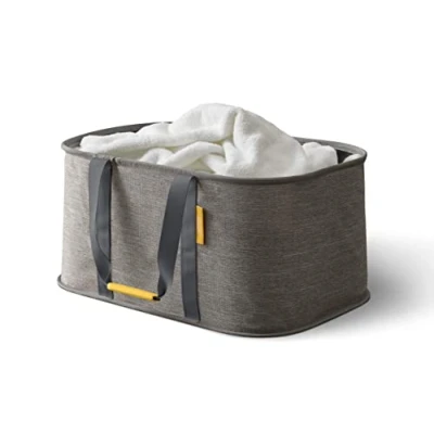 Imagen de Joseph Hold All, Bolsa plegable de 35L para cesto la ropa sucia, tejido duradero, resistente a humedad, gris