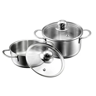Imagen de Kopf 124245 Olla mini Parvus, 2 piezas, Ø 14 + cm, 1 0,7 litro, acero inoxidable