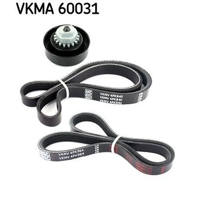 Imagen de SKF VKMA 60031 Juego de correas trapeciales poli V CHEVROLET: Aveo / Kalos Berlina, Hatchback
