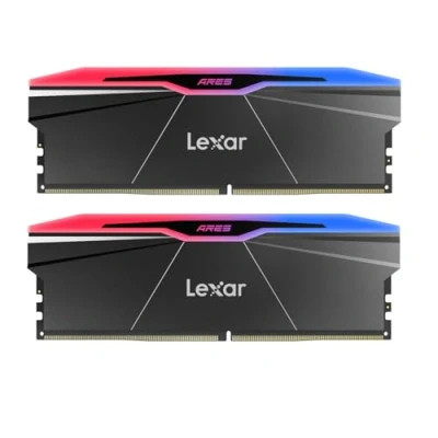Imagen de Lexar Ares Gen2 RGB DDR5 RAM 32GB Kit (2x16GB) 6000MHz CL28, PC Memoria 288 Pin UDIMM/Gaming computadora para Intel XMP 3.0/DRAM con tecnología SK hynix/CL28 36 68/1.4V(LD5U16G60C28BR RGD)