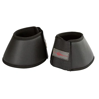 Imagen de Covalliero Kerbl 3222160 Protecto Campanas para Saltar (2 Unidades), Color Negro