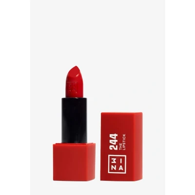 Imagen de 3INA MAKEUP The Lipstick 244 (mini) Labial Rojo Cremoso Barra de Labios Mate con Vitamina E y Manteca Karité Alta Pigmentación Olor a Vainilla Tamaño Viaje Vegan Cruelty Free