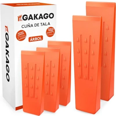 Imagen de Gakago Juego de Cuñas tala (pack 5) plástico antideslizantes con escamas púas y grano perfilado Extremadamente resistentes a los impactos las heladas en llamativo