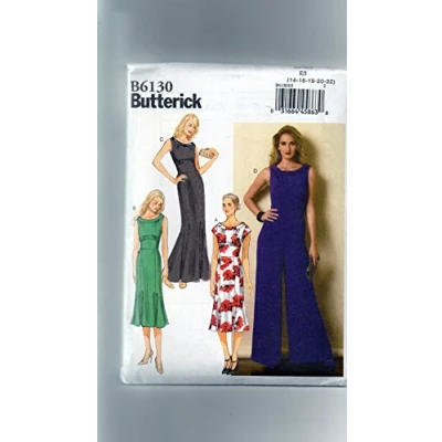 Imagen de Butterick B6130 Costura para Confeccionar Blusas, Trajes, Vestidos, Moda, BTK 6130 A5 (6 14) Deu. Gr. 32 40