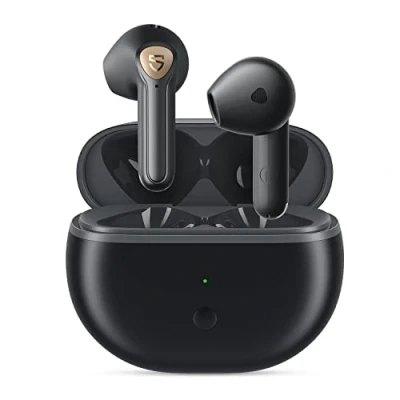 Imagen de SoundPEATS Auriculares Inalámbricos Bluetooth 5.3 Air3 Deluxe HS, Hi Res Audio Códec LDAC ENC Llamada Clara Driver de 14,2 mm Modo Juego Detección Oído con Aplicación Total 20Horas