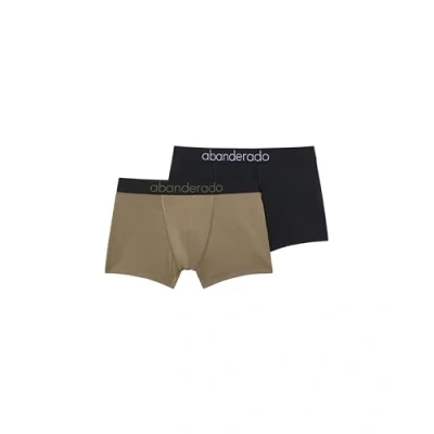 Imagen de Abanderado Bóxer cerrado Línea Técnico Sensitive Hombre x2, Multicolor (Negro/Kaki), 60