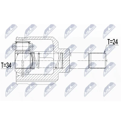 Imagen de Juego de articulación, semi eje NTY NPW CT 110