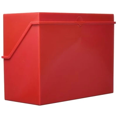 Imagen de helit Bueroprodukte GmbH Klein Karteikasten A5 quer, Rot, unbestückt