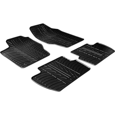 Imagen de Gledring 0114 Juego de alfombrillas suelo Caucho delante y detrás 4 negro 750mm 550mm CITROËN: C4 I Hatchback