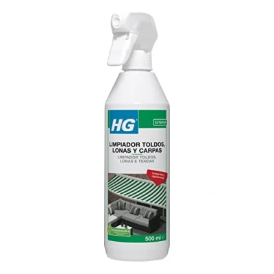 Imagen de HG Limpiador para Toldos, Lonas y Carpas, Fácil Rápido, Elimina Manchas de Tejidos Exteriores como Tiendas Campaña, Spray Quitamanchas 500 ml