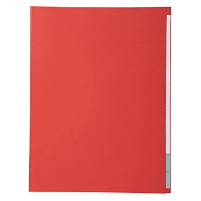 Imagen de Exacompta 421012E Lote de 100 Subcarpetas Forever® 180 con Portada Más Estrecha, Color Rojo