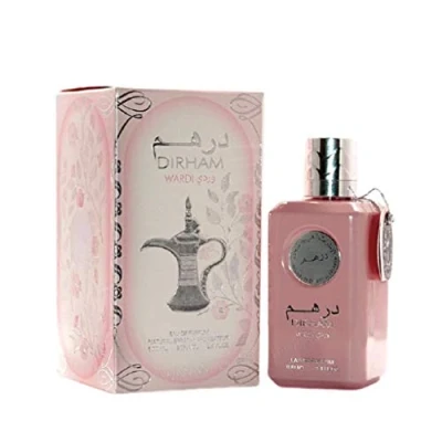 Imagen de Dirham Wardi Edp de Ard Al Zaaafran Perfume natural calidad en spray, 100 ml, para mujer