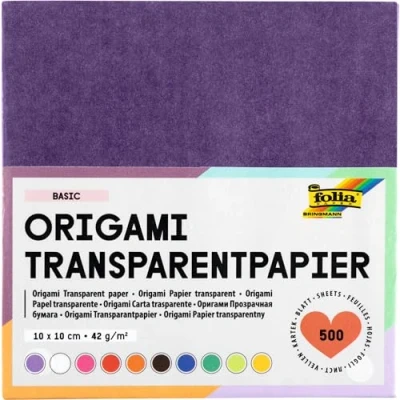 Imagen de folia 825/1010 Papel de calco (10 x 10 cm, 500 hojas, 42 g/m², colores)
