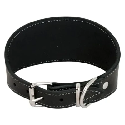 Imagen de JACK AND VANILLA, Collar para Lebro Perro, Modelo Piel Negrita, Color Negro, Talla 48 cm