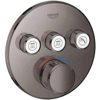 Imagen de Grohe 29121DC0 Grohtherm SmartControl Termostato Empotrado con 3 Llaves, Supersteel, rund