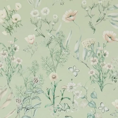 Imagen de AMIGO Papel Pintado Autoadhesivo Estilo Boho Floral En Tonos Verdes, Ideal Para Dormitorios, Salas O Espacios. Revestimiento De Pared Fácil Instalar Y Desprendible 44.5x500 cm