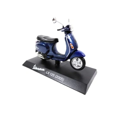 Imagen de OPO 10 Colección Scooter en Miniatura 1/18 Compatible con Piaggio Vespa LX 125 Azul 2005 Ves0040