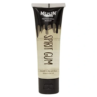 Imagen de Moon Terror Goma espiritual Pro FX SFX Maquillaje para Halloween, Pegamento Adhesivo, Corporal Prótesis, Joyas con Purpurina, Pelucas el Cabello 50 ml (Paquete de 1)