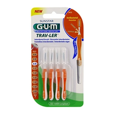 Imagen de GUM Trav ler 4 cepillos interdentales 1412: 0,9 mm