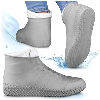 Imagen de SULPO Cubre zapatos impermeable lluvia Protección Cubrezapatos fundas reutilizable bicicleta waterproof shoe cover silicone