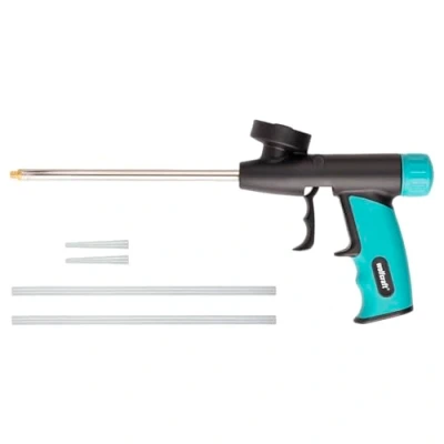 Imagen de wolfcraft Pistola dosificadora Para espuma de montaje I 4342000 sellar, aislar y pegar forma limpia