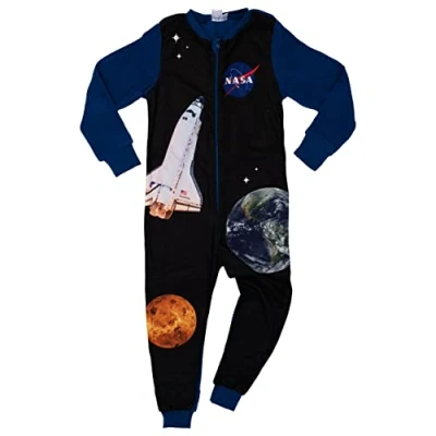 Imagen de Mono de la NASA para niños Pijama Azul/Negro (as3, Numeric, Numeric_110, Numeric_116, Regular)