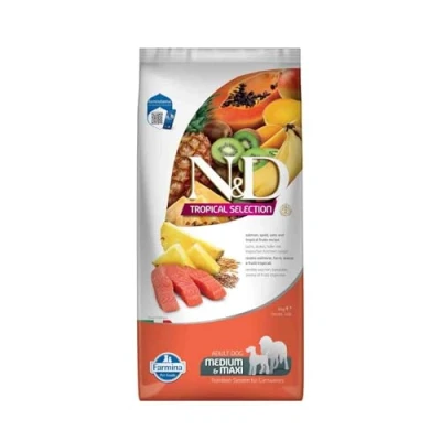 Imagen de FARMINA ND Dog Tropical Selection Med Maxi Salmon 10KG