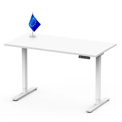 Imagen de FLEXISPOT E6 Escritorio Elevable Eléctrico Premium con Tablero Entero Certificado FSC(160X80)Standing Desk Mesa Ajustable en Altura 4 Memoria Inteligente para Oficina y Hogar Negro