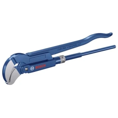 Imagen de Bosch Professional llave angular de tubo (posición 45 las mordazas, acero al cromo vanadio, adecuada para tuberías hasta un máximo 60 mm o 2 3/8).