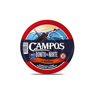Imagen de Campos, Pandereta de Bonito del Norte pesca certificada MSC en salsa 1900 gr.
