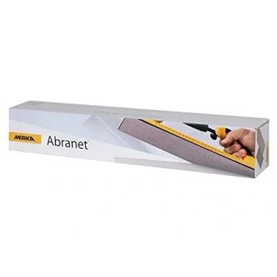 Imagen de Mirka Abranet tiras de lijado malla 70x420 mm Velcro / grano P320 50 piezas para lijar madera, masilla, barniz, plástico 5415105032