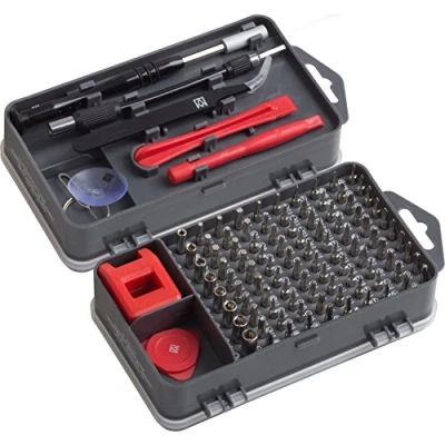 Imagen de Meister 3387780 Juego de herramientas reparación para smartphones, tabletas, ordenadores, consolas, cámaras, relojes, gafas, modelismo y demás, 108 piezas