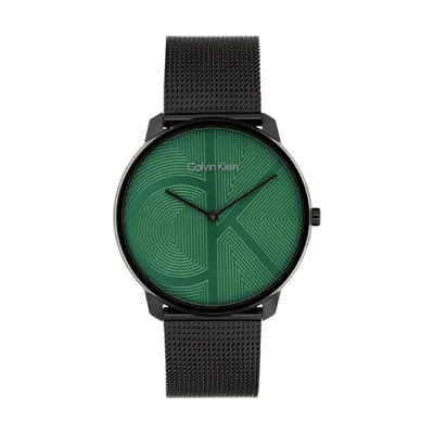 Imagen de Calvin Klein 3H TWO TONE CG SS Sunray DIAL Reloj grau grün grau, Hombre, Talla: One Size,