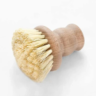 Imagen de Chinchilla® Cepillo para ollas de Madera Haya y cerdas Fibra Natural lavavajillas Fabricado en Alemania fácil Limpieza vajilla sin arañazos, Resistente al Calor, Duradero Vegano