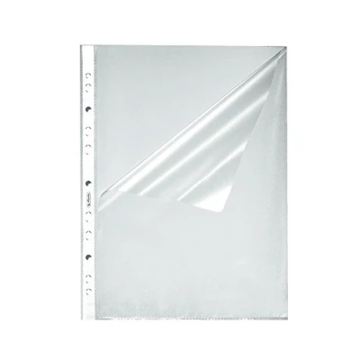 Imagen de Herlitz Lote de fundas portadocumentos perforadas (100 unidades, A4), transparente