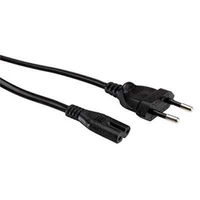 Imagen de VALUE Cable de Red Enchufe Plano Europeo a C7, 2 Polos, Negro, 5 m