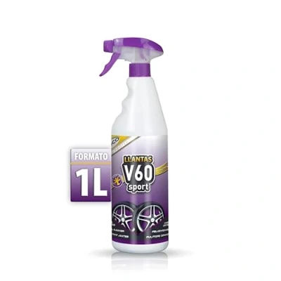 Imagen de Sisbrill V60 Sport Limpia Llantas Neutro y Seguro Efecto Gecko Spray 1 Litro