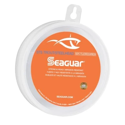 Imagen de Seaguar STS Trout/Steelhead Líder de línea Pesca 100% fluorocarbono, Unisex Adulto, Claro, 12lbs/100yds