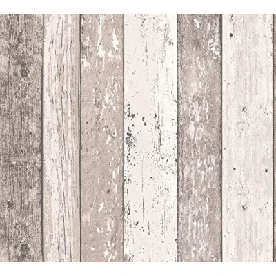 Imagen de A.S. Création 10.05 m x 0.53 Crema Fabricado en Alemania 855053 8550 53, Marrón/Beige