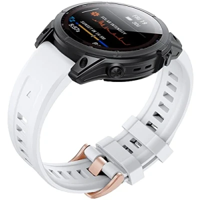 Imagen de Shieranlee Fenix 7S Correa,deportiva de silicona 20 mm Easy Fit para Garmin 7S/Fenix 5S Plus/Fenix 6S Pro/Fenix Solar/Fenix Sapphire Solar