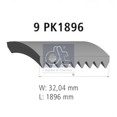 Imagen de Correa acanalada en V DT SPARE PARTS 4.81436