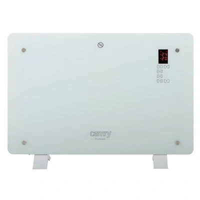 Imagen de Convector Eléctrico Diseño Cristal, Radiador Pantalla Lcd,3 Niveles Potencia, Mando Distancia Camry Cr 7721 1500w Blanco